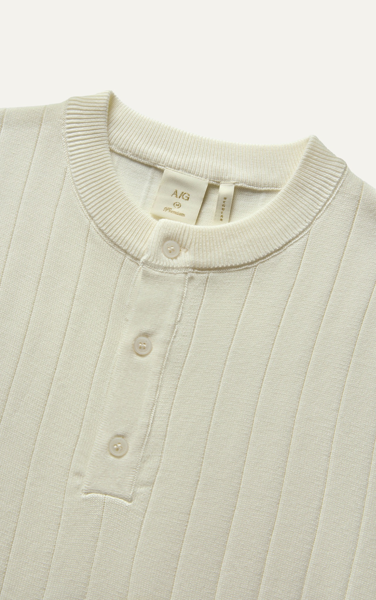 AG743 PREMIUM REGULAR FIT KNIT TSHIRT - WHITE