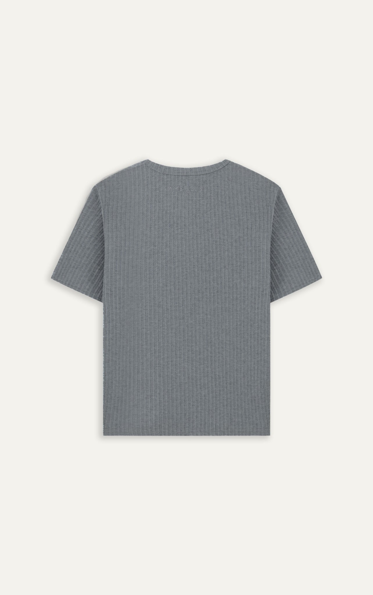 AGQ01 PREMIUM SLIM FIT HENLEY TSHIRT - GREY
