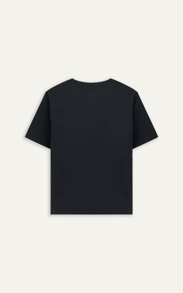  AGQ01 PREMIUM SLIM FIT HENLEY TSHIRT - BLACK 