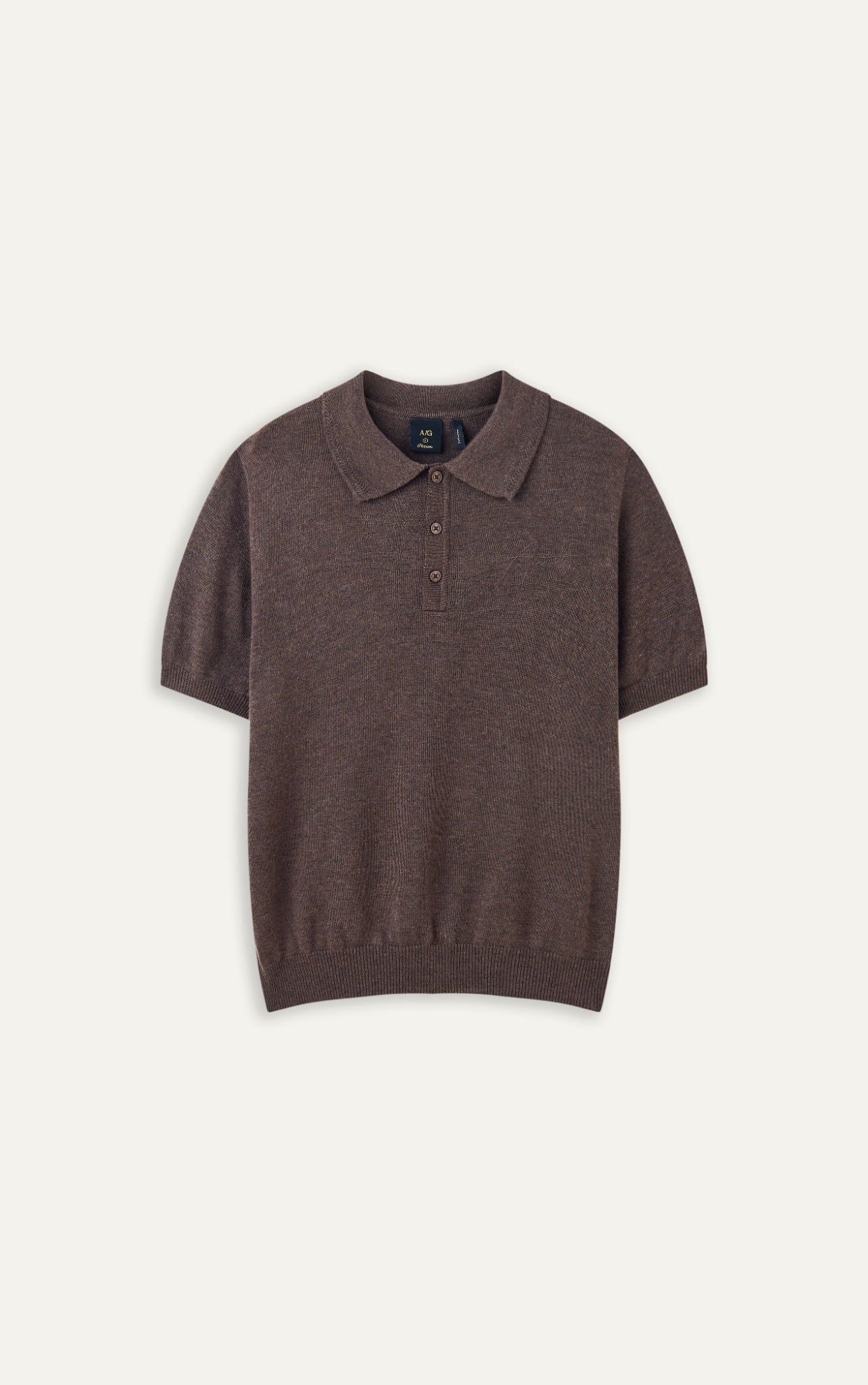  N456 CLASSIQUE KNIT POLO - BROWN 
