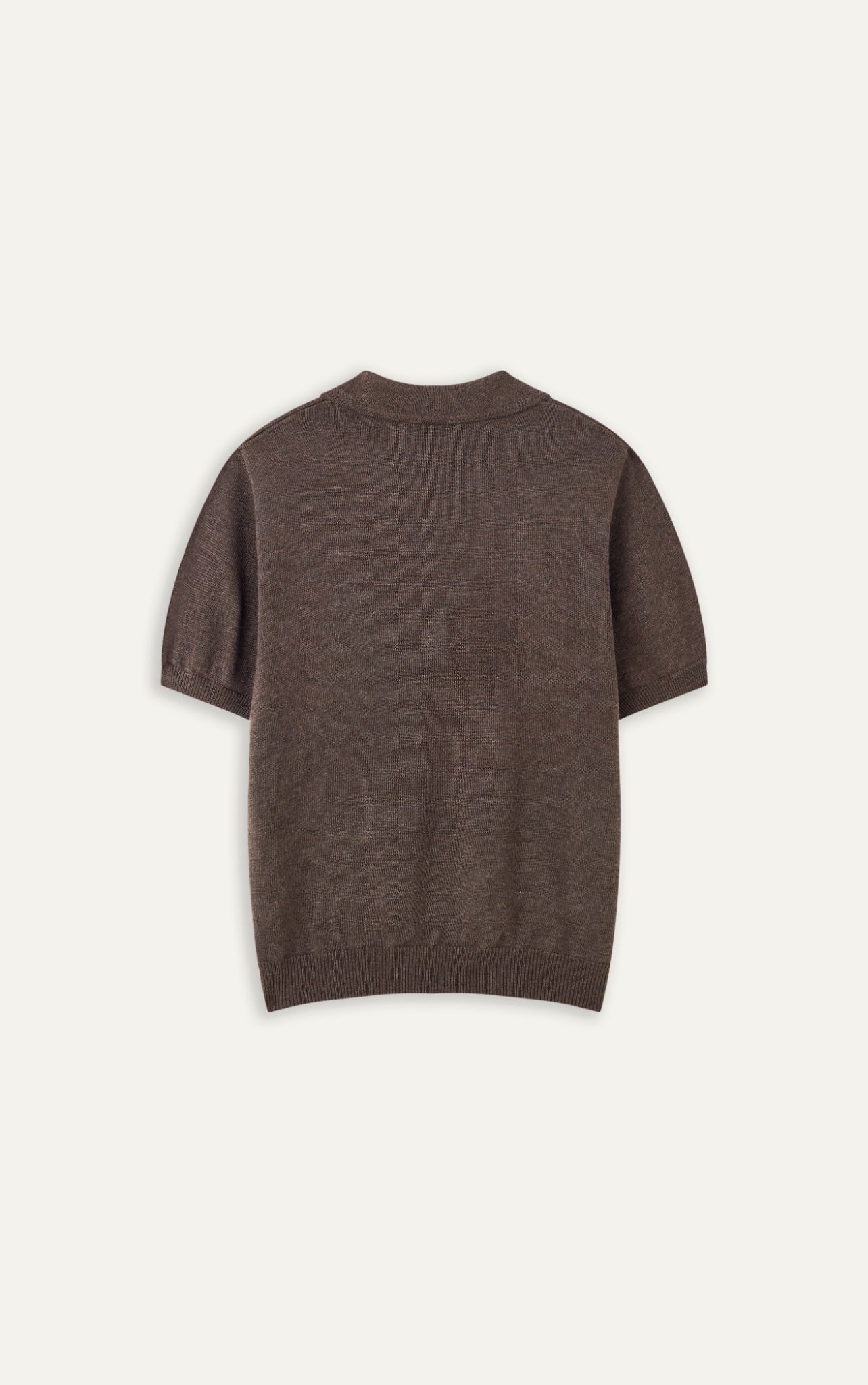 N456 CLASSIQUE KNIT POLO - BROWN
