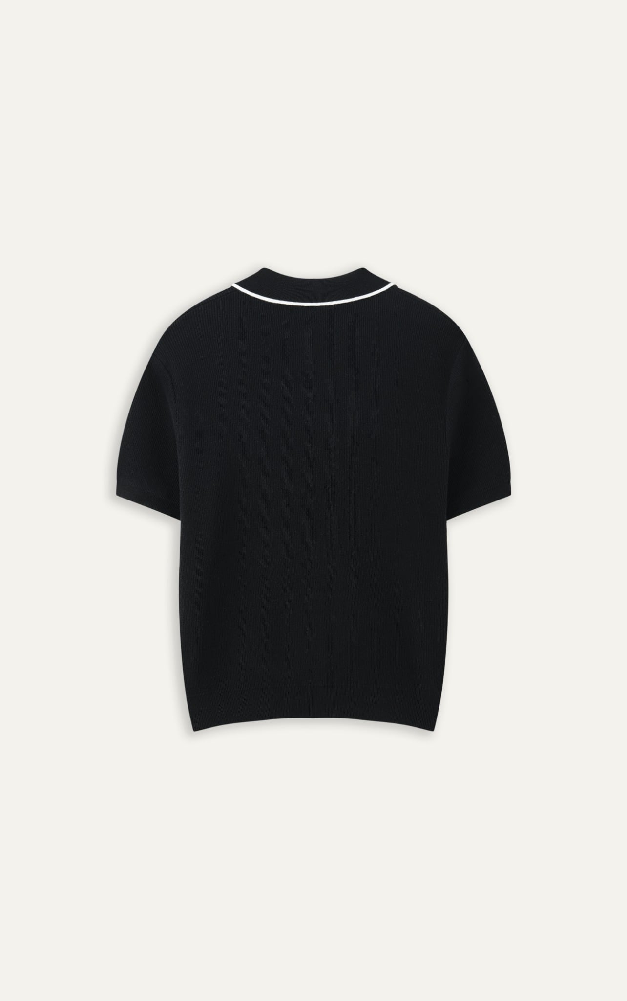 AG455 PREMIUM REGULAR FIT KNIT POLO - BLACK