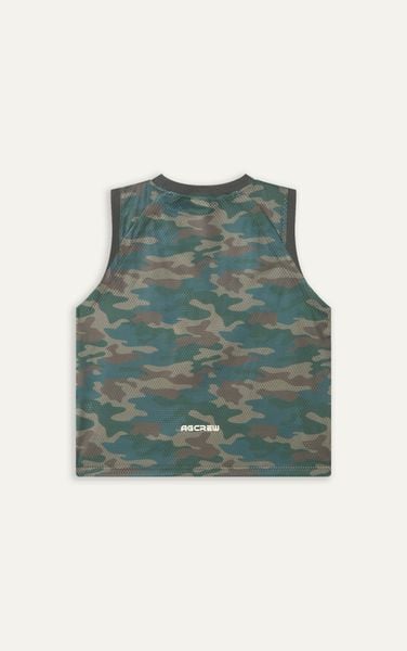  B2 FACTORY LOOSE FIT CAMO TANK TOP - GREEN 