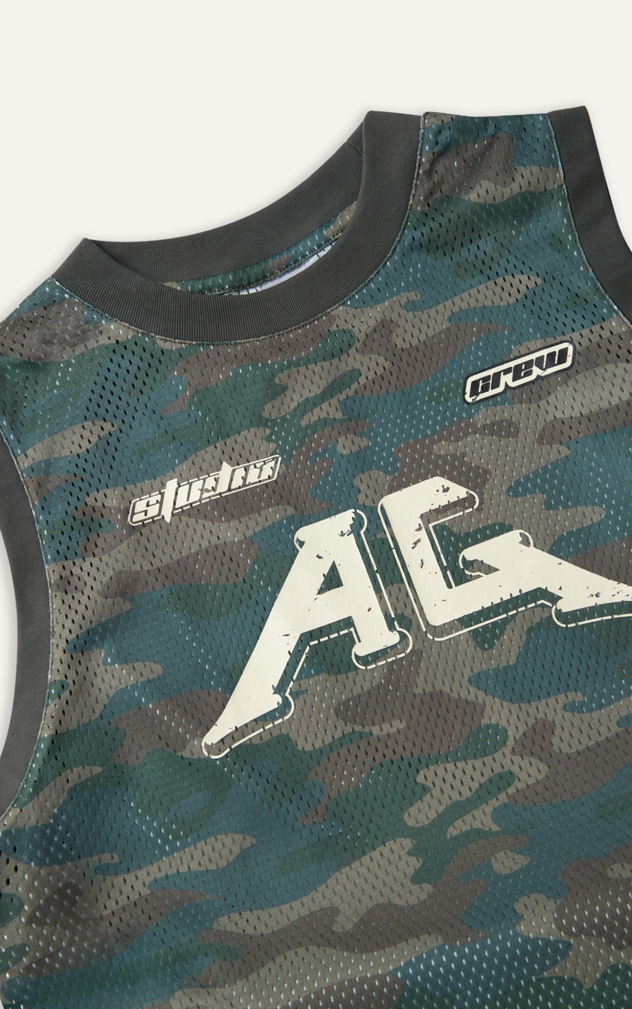 B2 FACTORY LOOSE FIT CAMO TANK TOP - GREEN