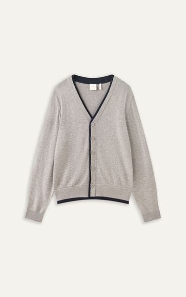  AG436 PREMIUM REGULAR FIT CARDIGAN - GREY