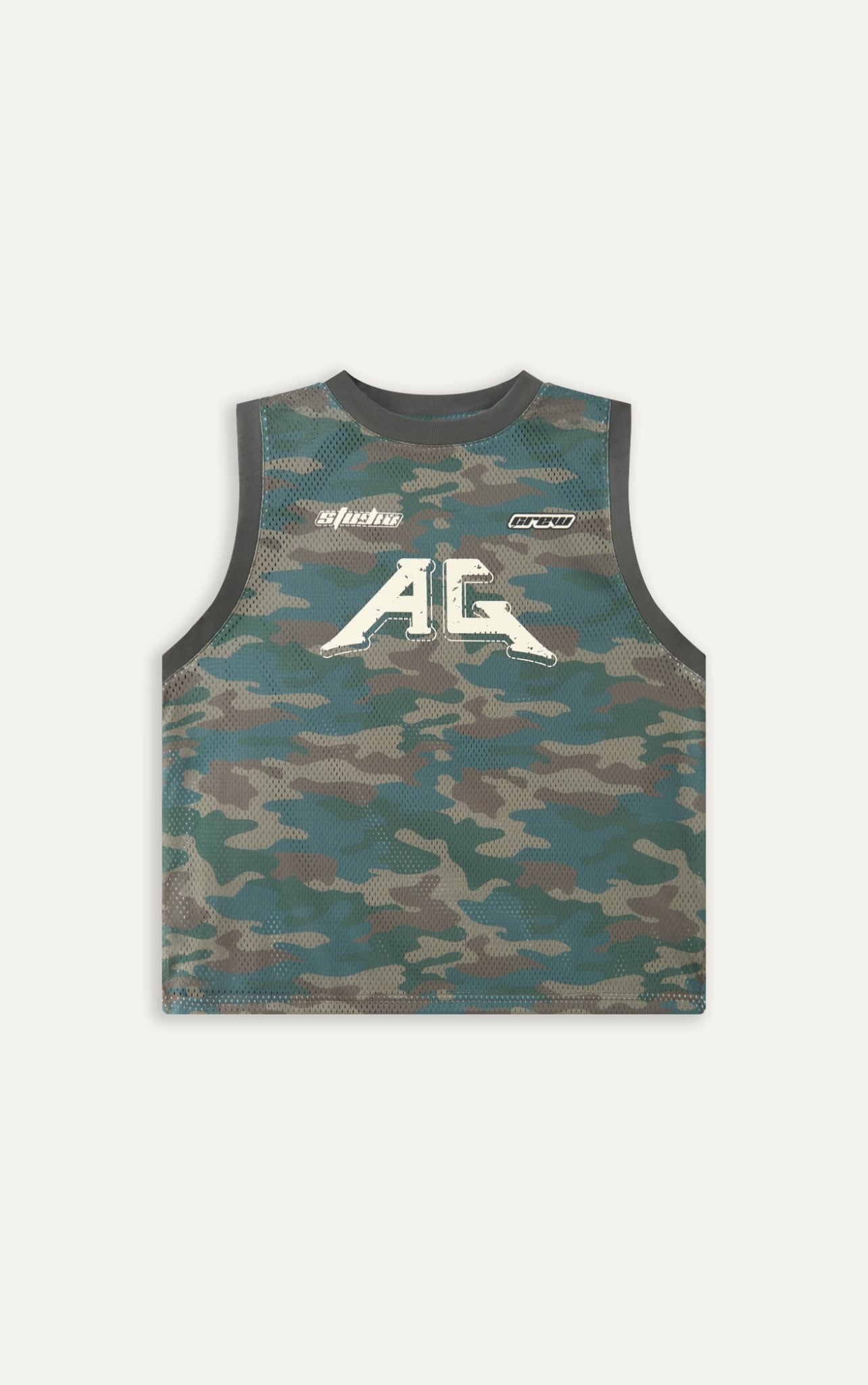 B2 FACTORY LOOSE FIT CAMO TANK TOP - GREEN