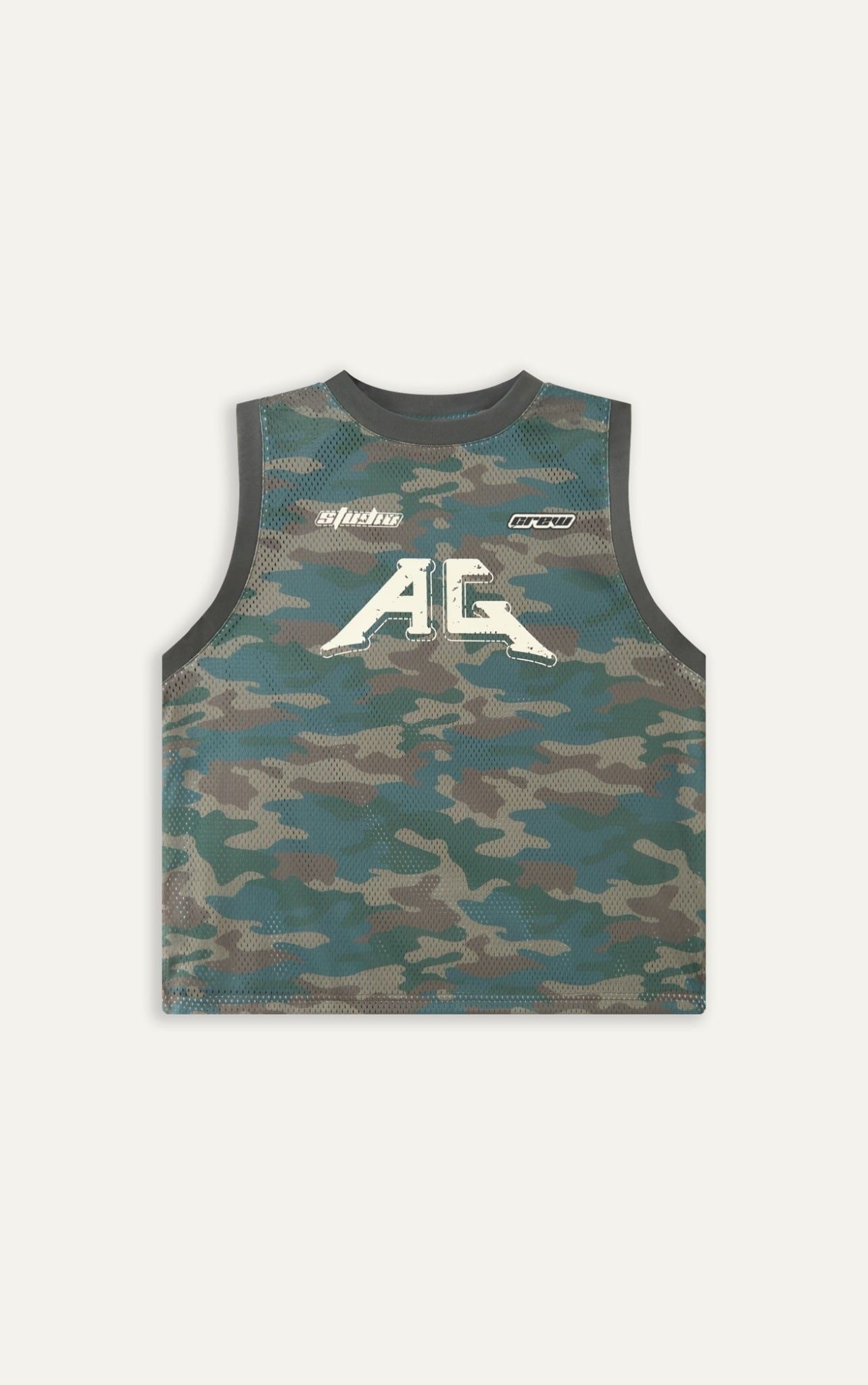  B2 FACTORY LOOSE FIT CAMO TANK TOP - GREEN 
