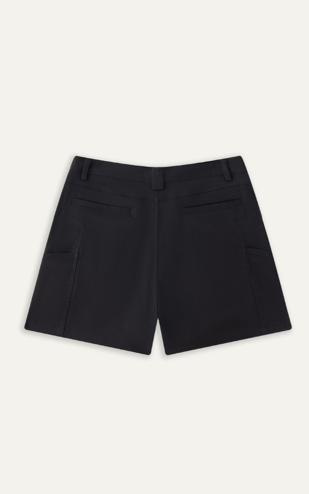 TT19 A/G LOOSE FIT KHAKI SHORTS - BLACK