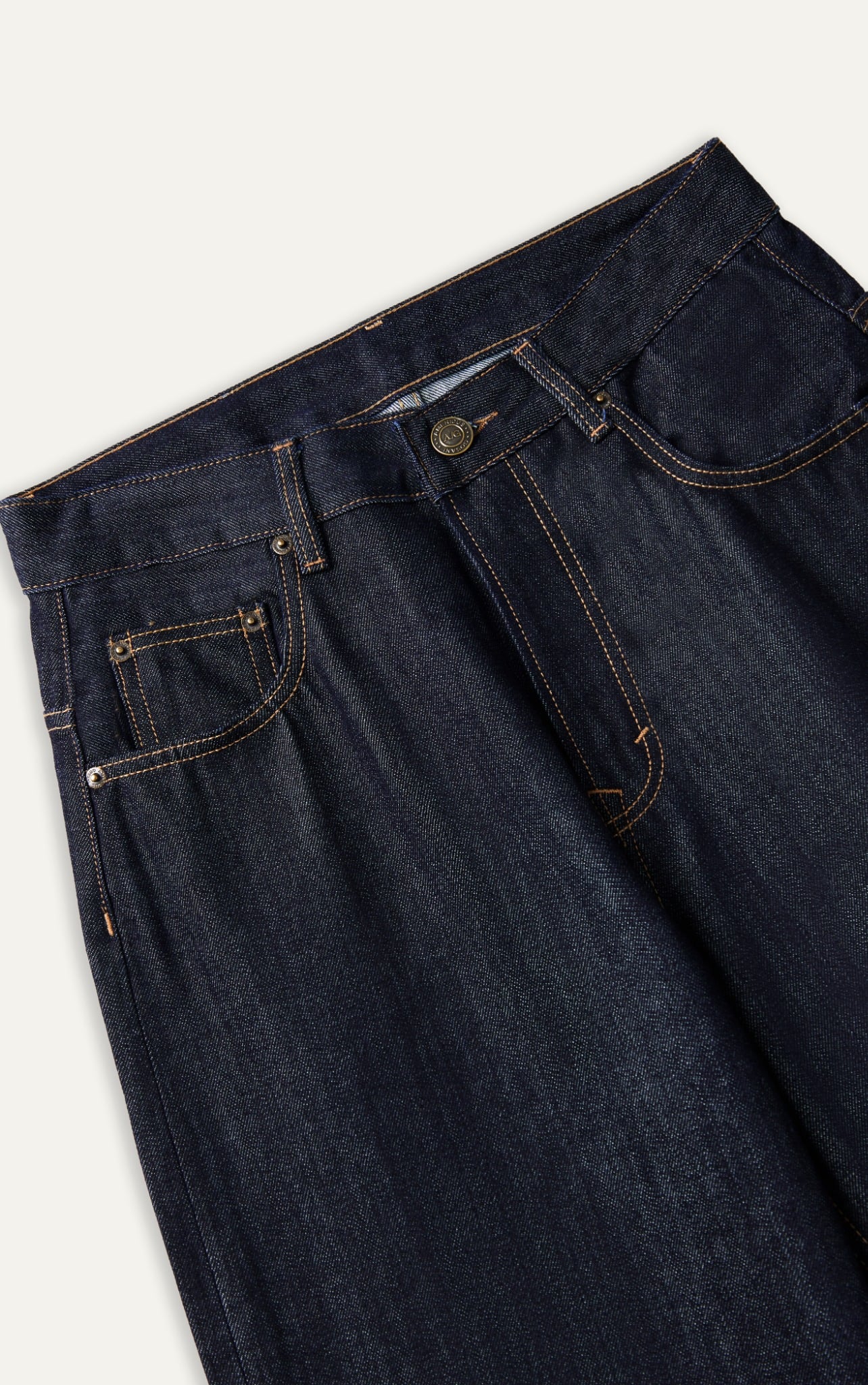 M04 PREMIUM RAW DENIM TROUSER - DARK BLUE