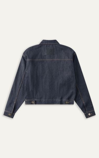  AGM03 PREMIUM RAW DENIM JACKET - DARK BLUE 