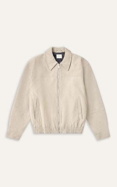  AG264 PREMIUM LEATHER JACKET - OFF WHITE