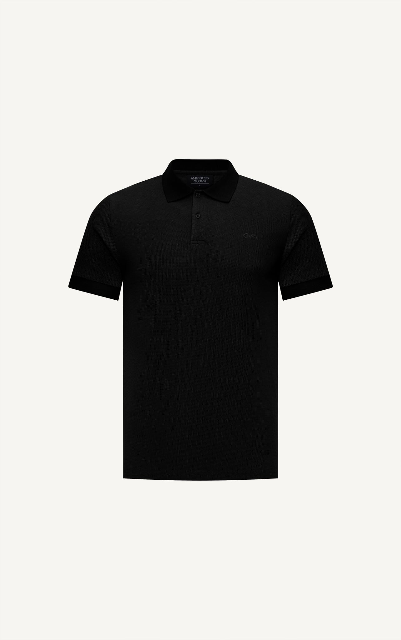 AG02 SIGNATURE SLIMFIT POLO - BLACK