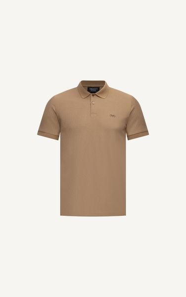  AG02 SIGNATURE SLIMFIT POLO - CARAMEL BROWN