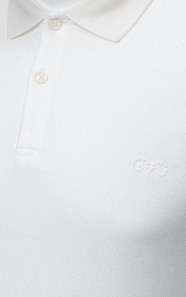  AG02 SIGNATURE SLIMFIT POLO - WHITE 