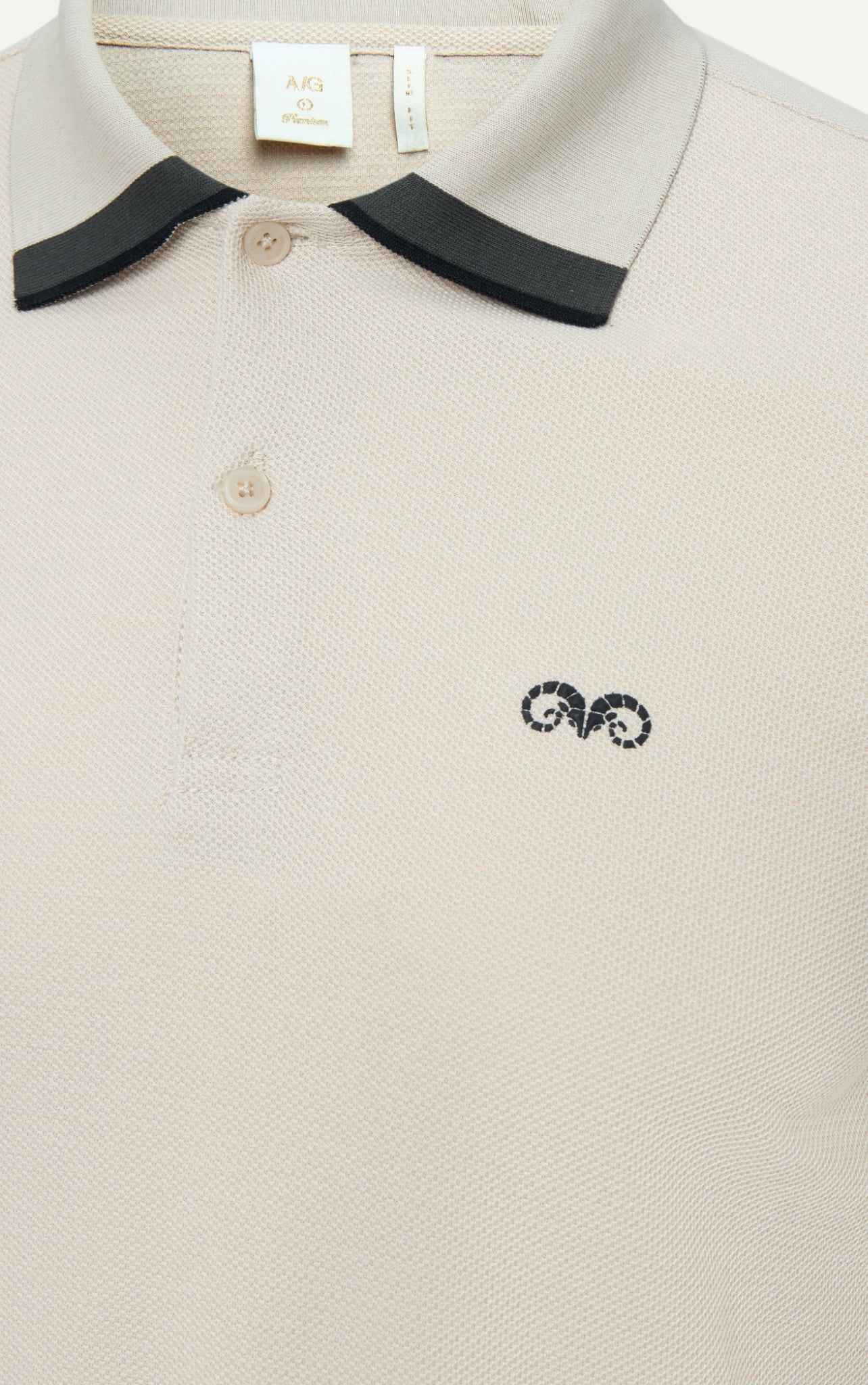 AG96 PREMIUM SLIMFIT POLO - BEIGE
