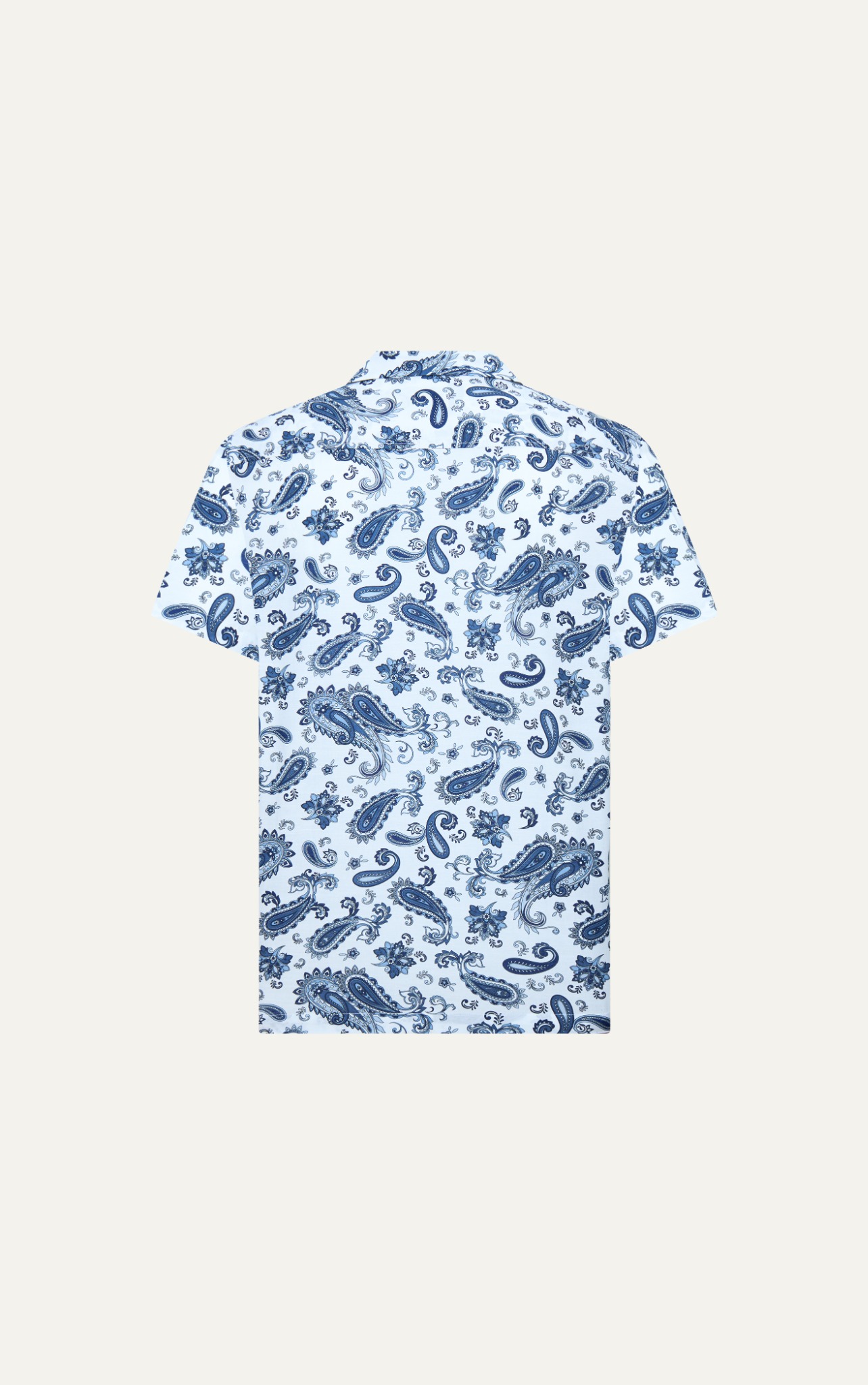 AG322 PREMIUM LOOSE FIT LINEN CUBAN SHIRT - LIGHT BLUE