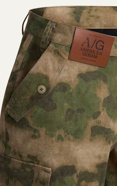  AGTS5 TACTICAL CAMO SHORT - DARK GREEN 