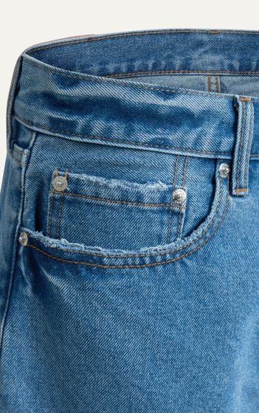  X1 FACTORY LOOSEFIT JEANS SHORT - DARK BLUE 