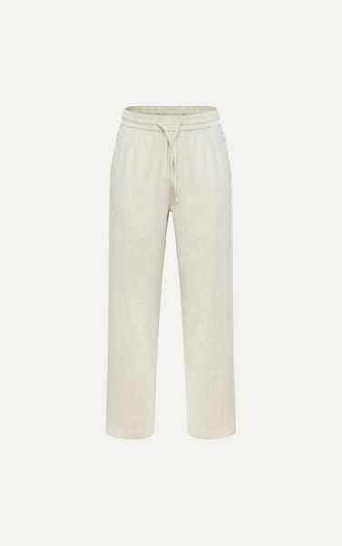  715 A/G LINEN BASIC PANT REGULAR FIT - BEIGE