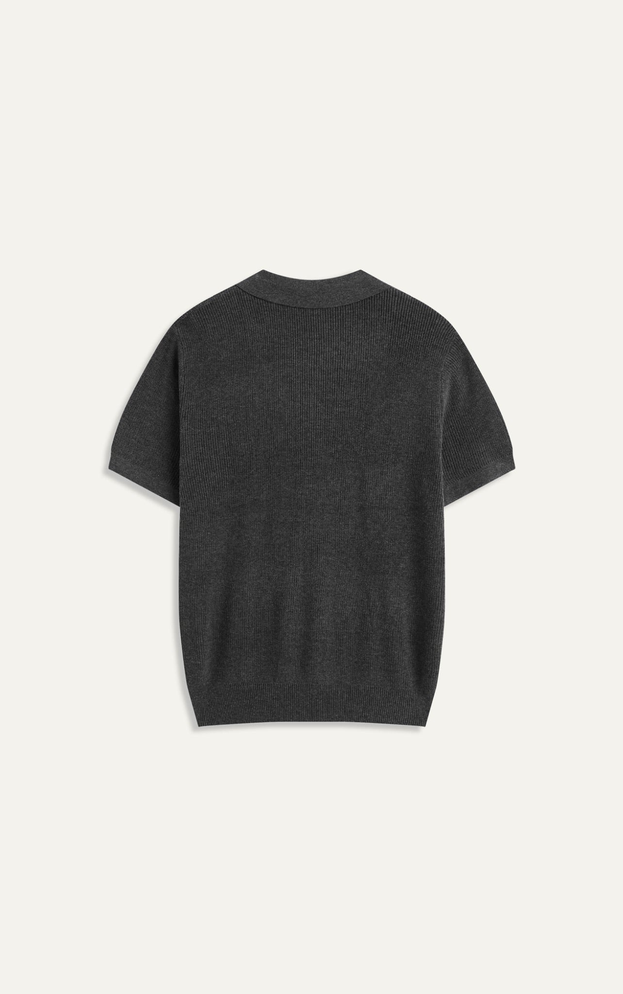 AG767 PREMIUM REGULAR FIT KNIT POLO - GREY