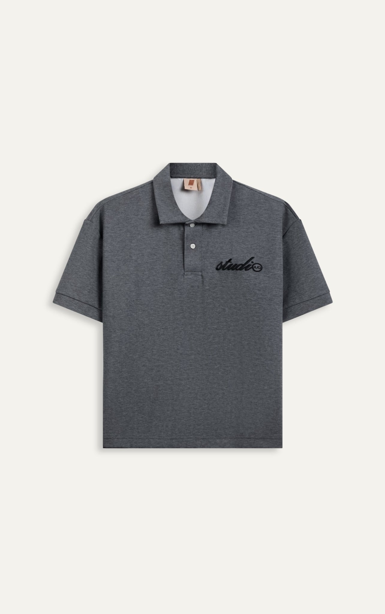 TT05 STUDIO LOOSE FIT POLO A/G LOGO - GREY