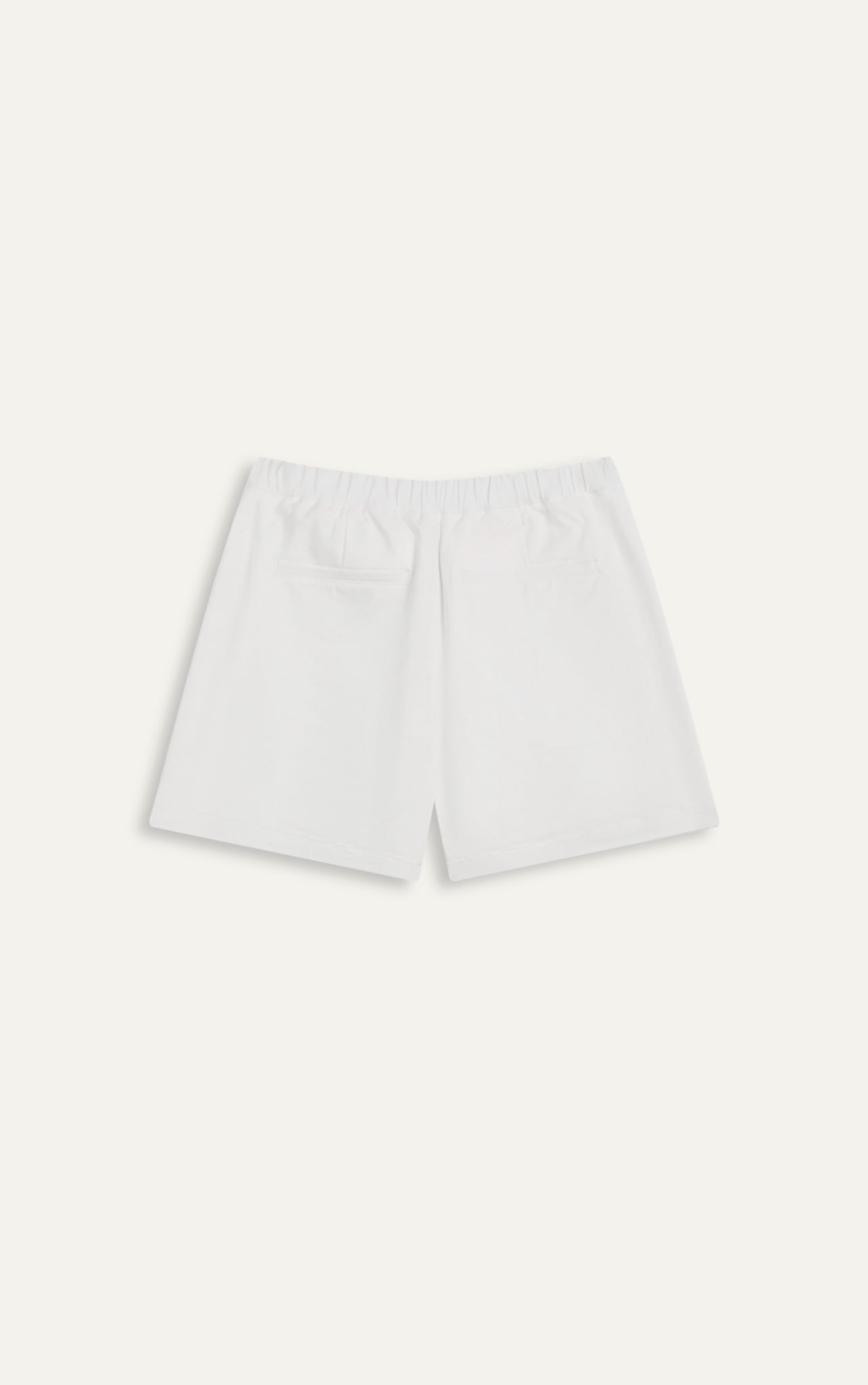 TT08 SIGNATURE REGULAR FIT KHAKI SHORTS- WHITE