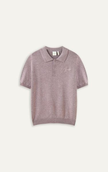  N456 CLASSIQUE KNIT POLO - DUSKY PINK