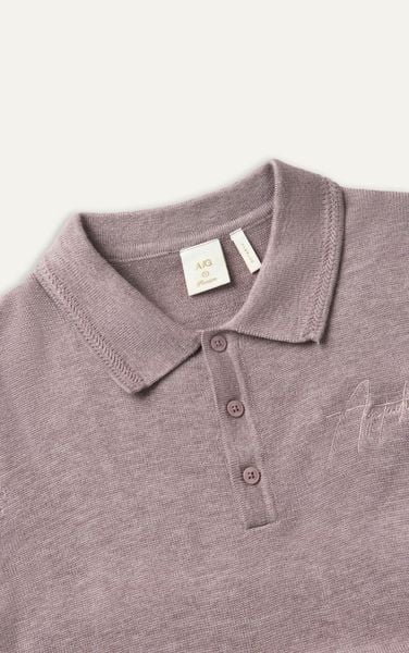  N456 CLASSIQUE KNIT POLO - DUSKY PINK 