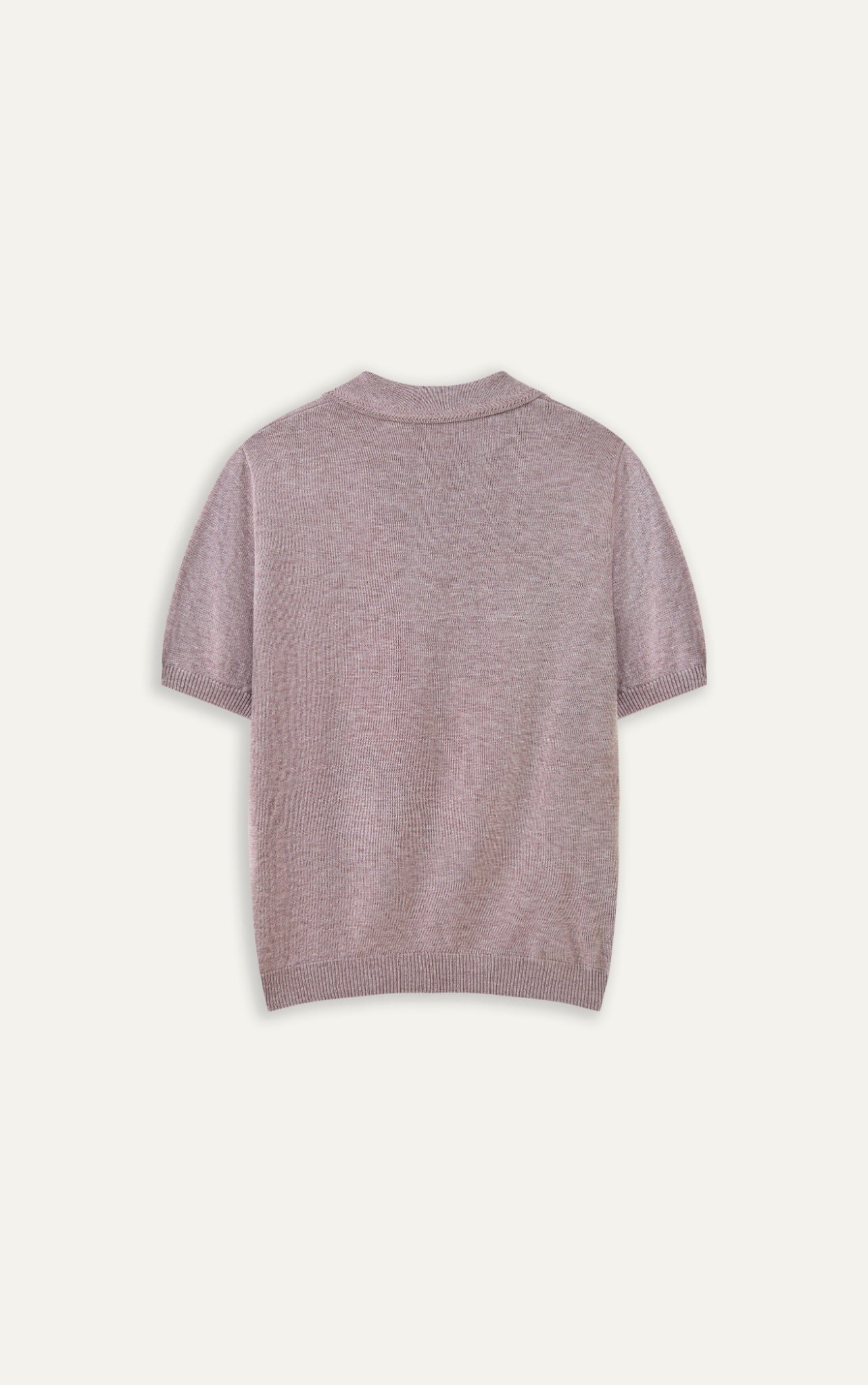 N456 CLASSIQUE KNIT POLO - DUSKY PINK