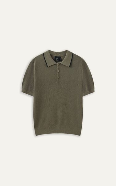  AG455 PREMIUM REGULAR FIT KNIT POLO - GREEN