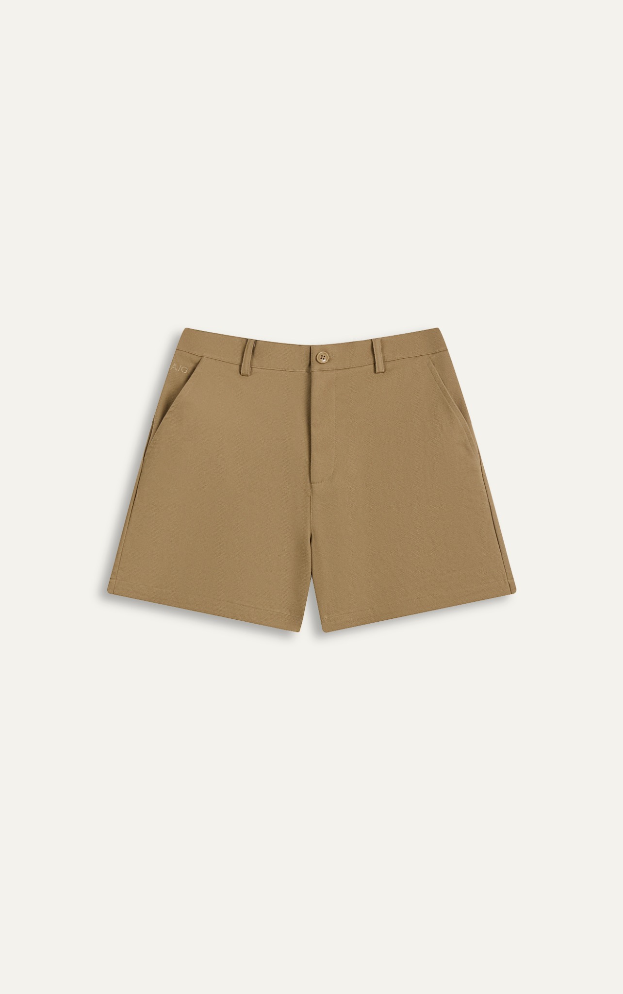 TT08 A/G STUDIO REGULAR FIT KHAKI SHORTS - BROWN