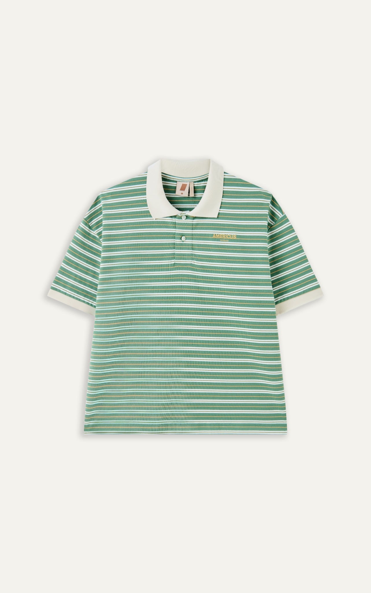 AGTT21 STUDIO DAILY STRIPE POLO - GREEN