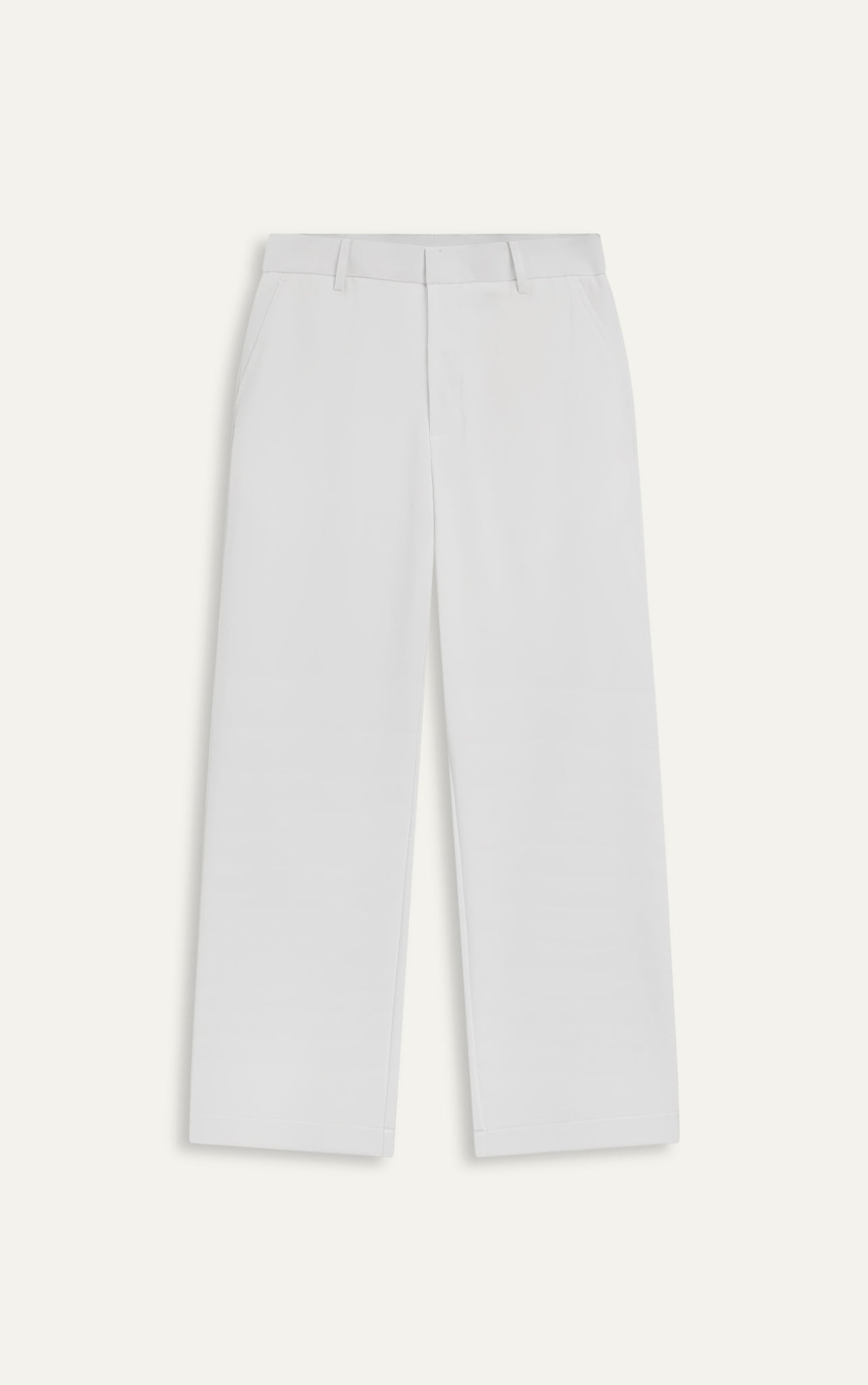 HT147 PREMIUM REGULAR FIT TROUSERS - WHITE