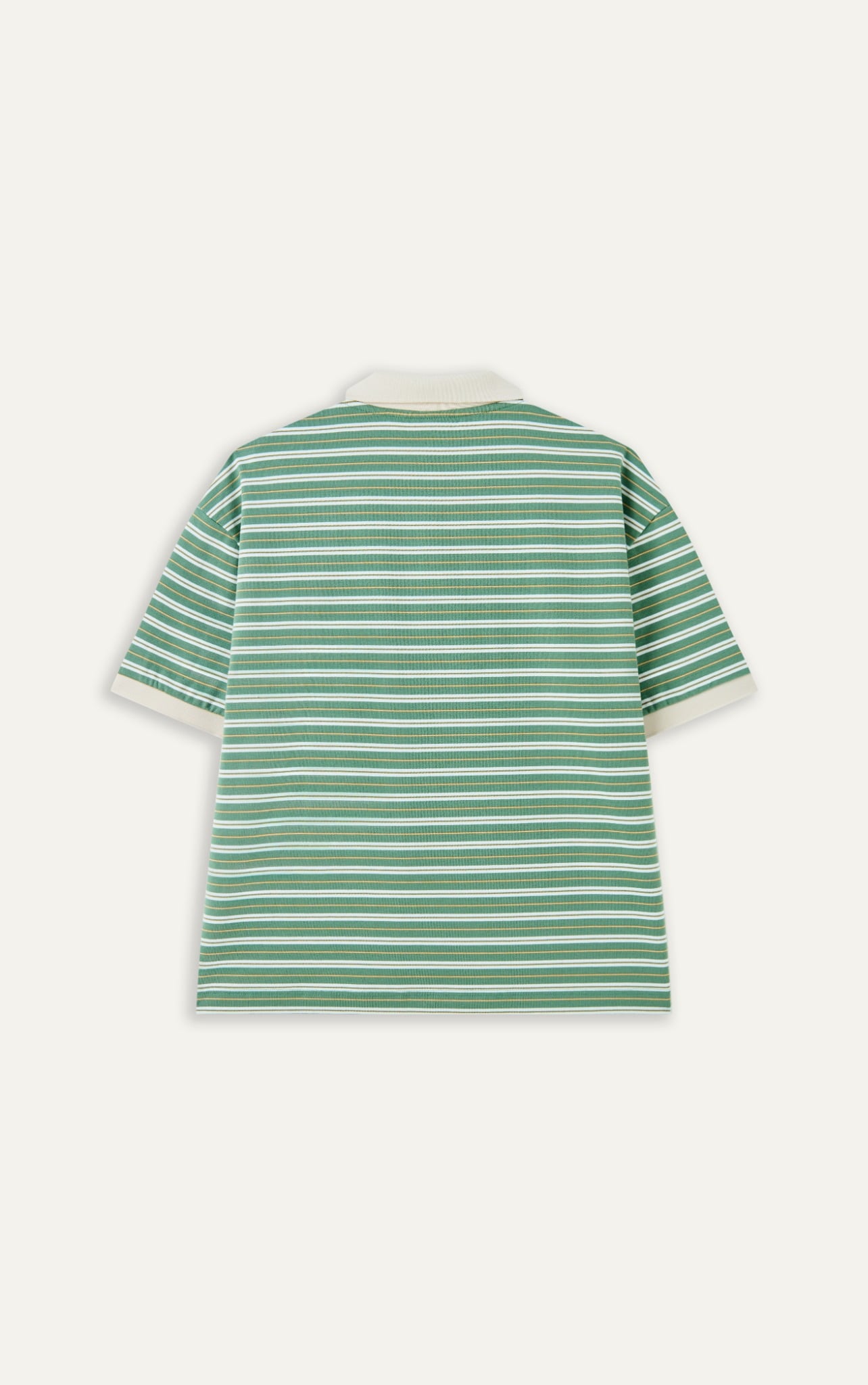 AGTT21 STUDIO DAILY STRIPE POLO - GREEN