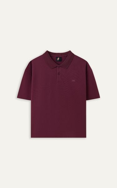  R003 STUDIO LOOSE FIT POLO A/G LOGO - RED