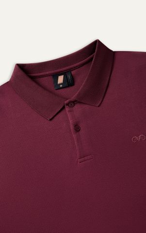 R003 STUDIO LOOSE FIT POLO A/G LOGO - RED