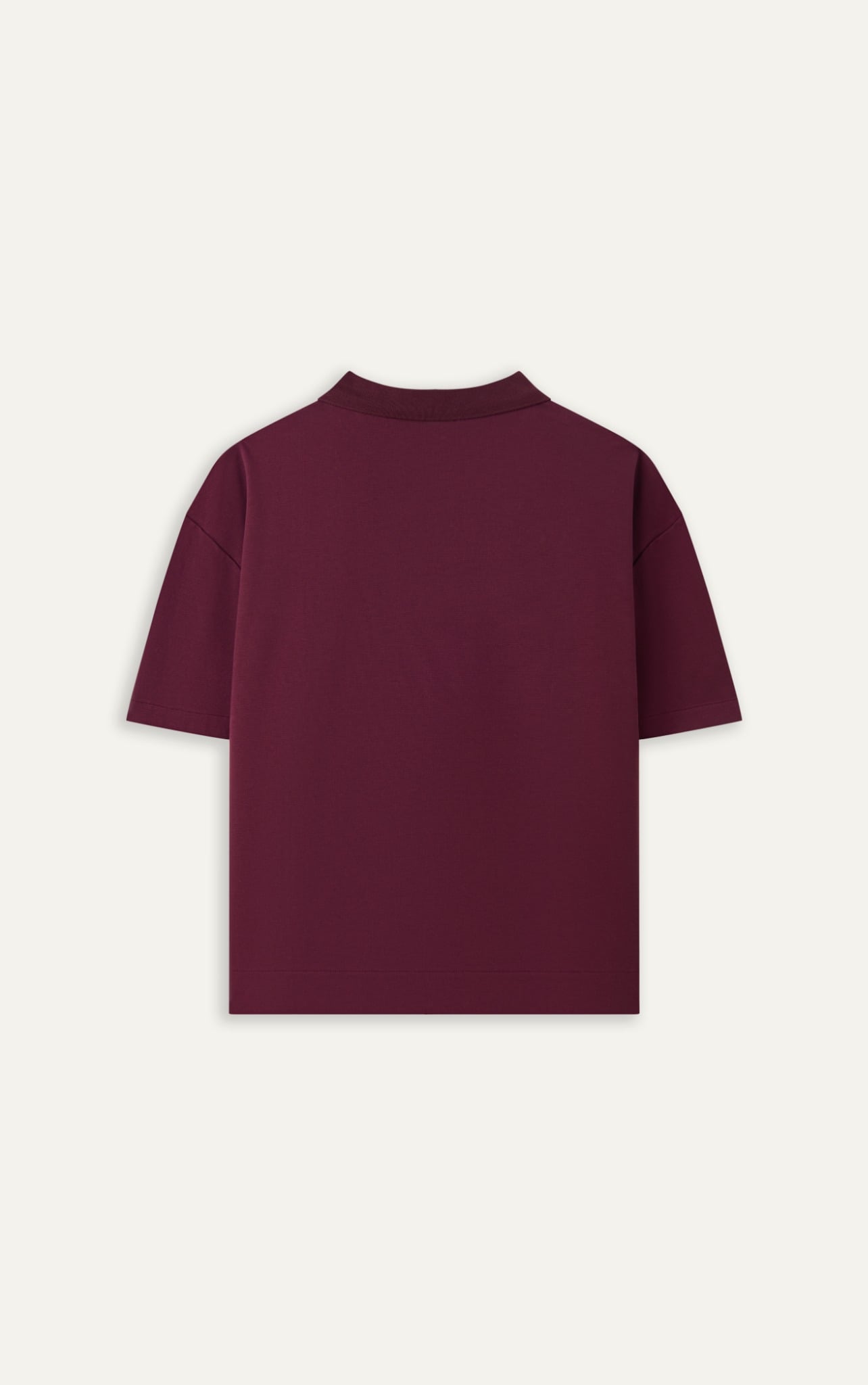 R003 STUDIO LOOSE FIT POLO A/G LOGO - RED