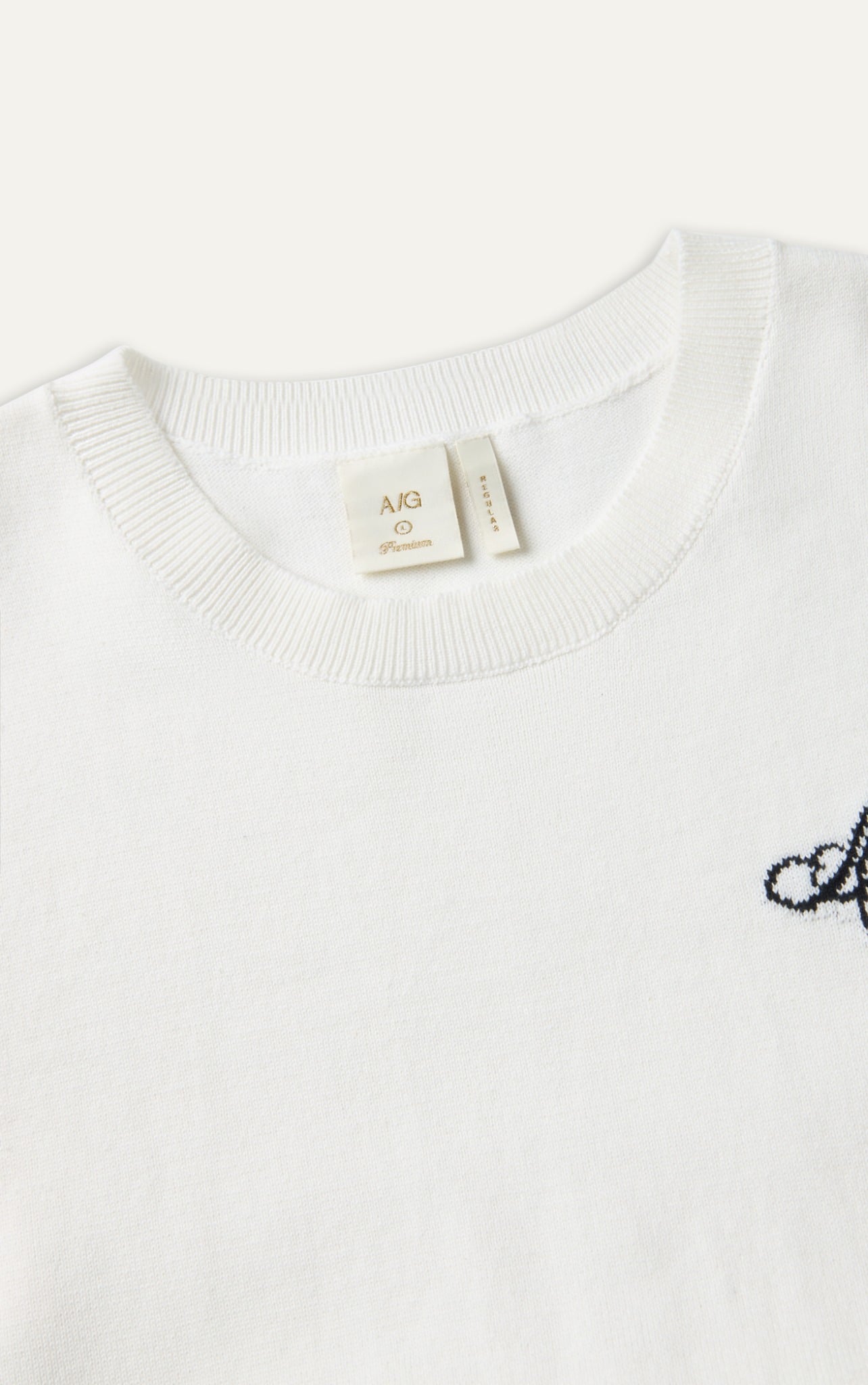 AG432 PREMIUM REGULAR FIT KNIT SHIRT - WHITE