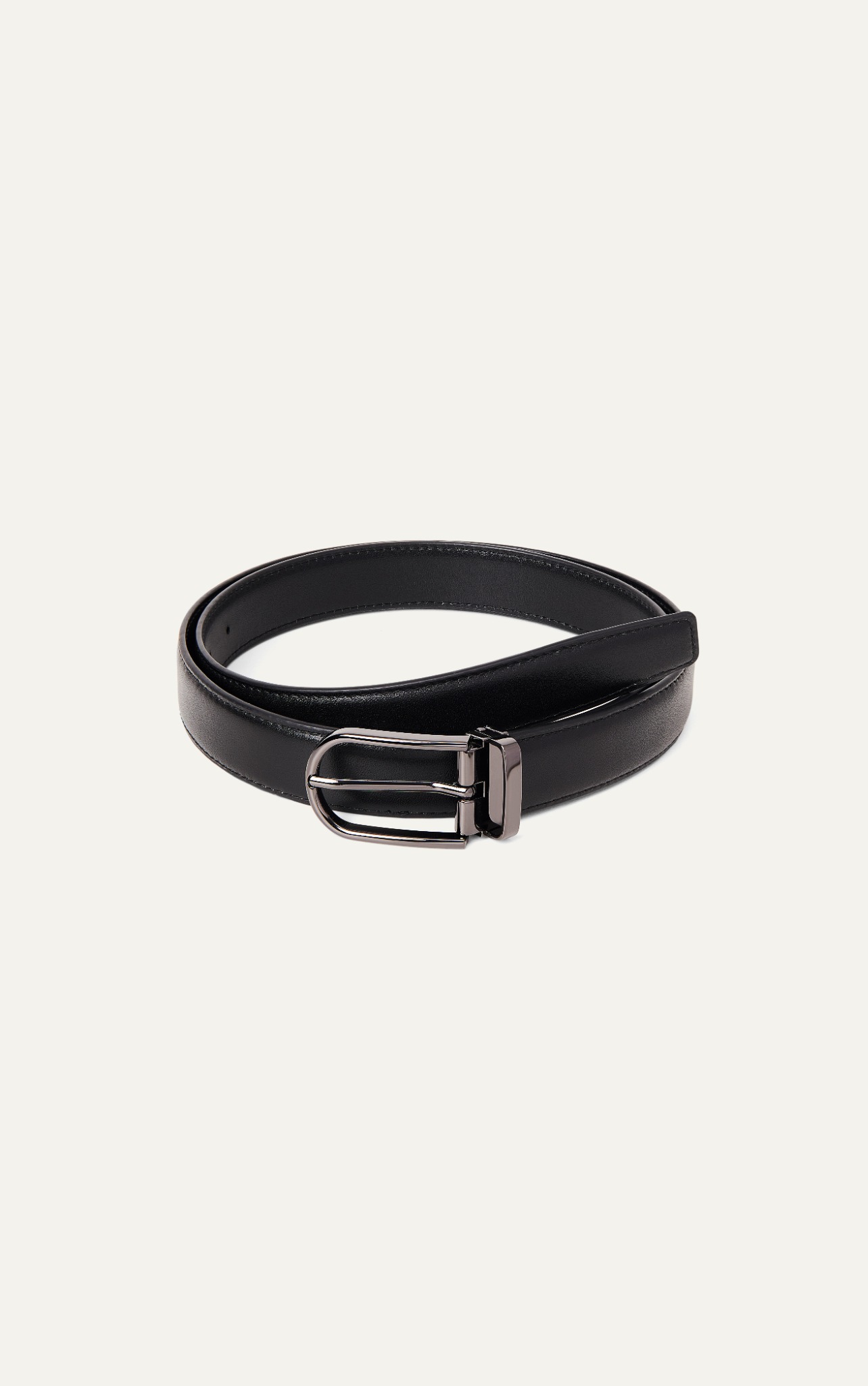 AG LEATHER BELT BROWN - OVAL HEAD