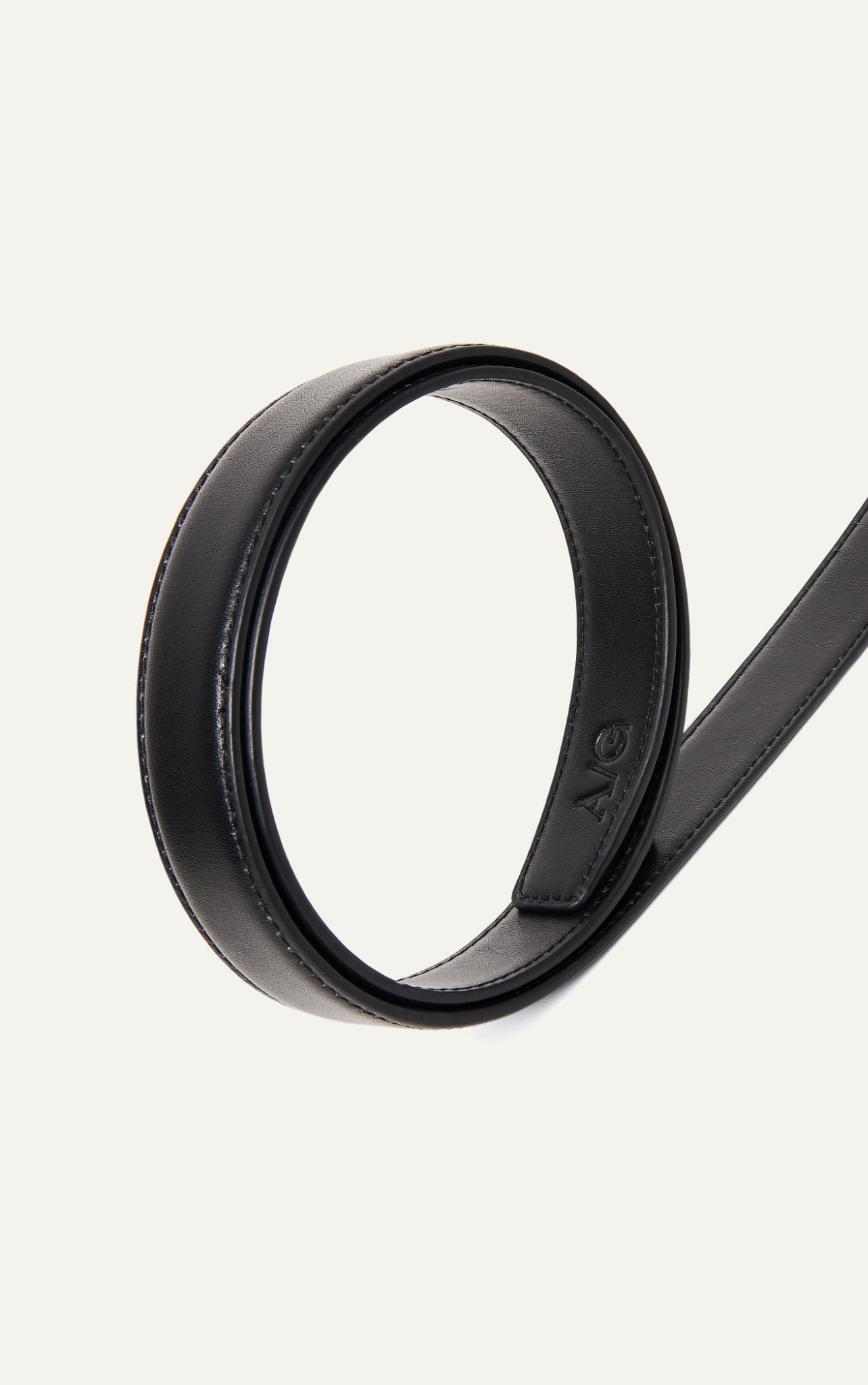 AG LEATHER BELT BROWN - OVAL HEAD