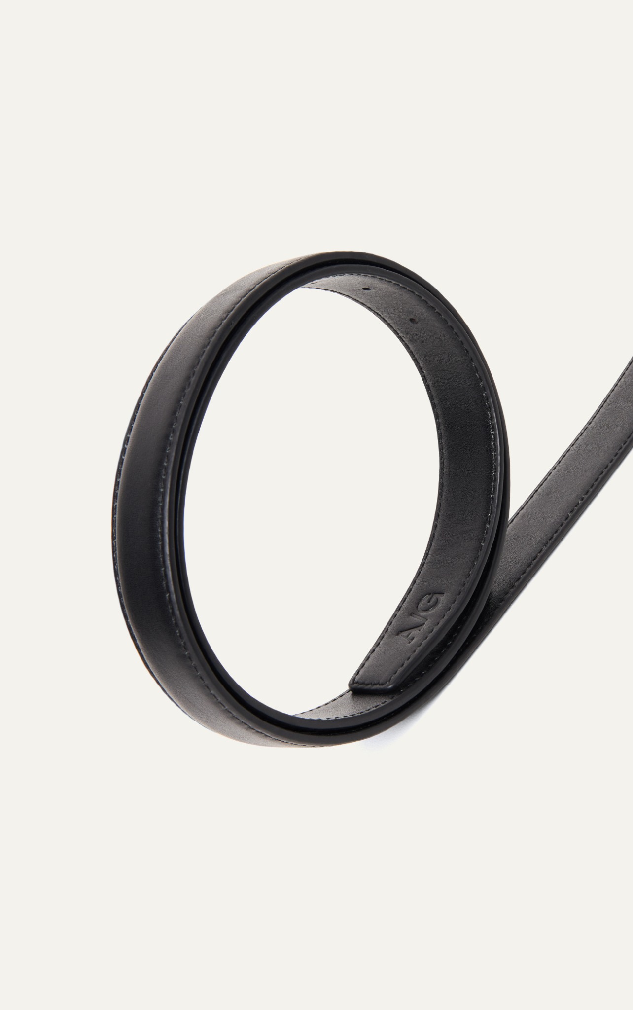 AG LEATHER BELT BROWN - OVAL HEAD