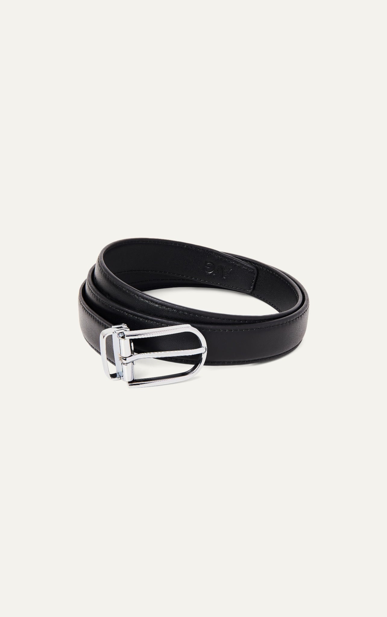 AG LEATHER BELT BROWN - OVAL HEAD