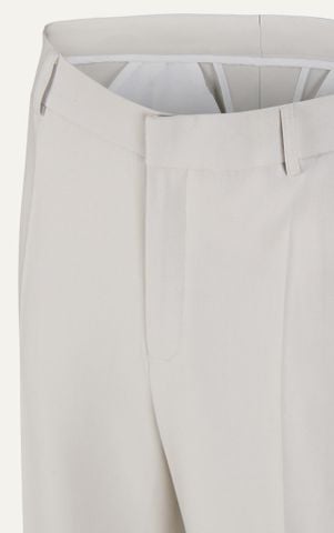 AGHT14 PREMIUM REGULAR FIT TROUSERS - OFF WHITE