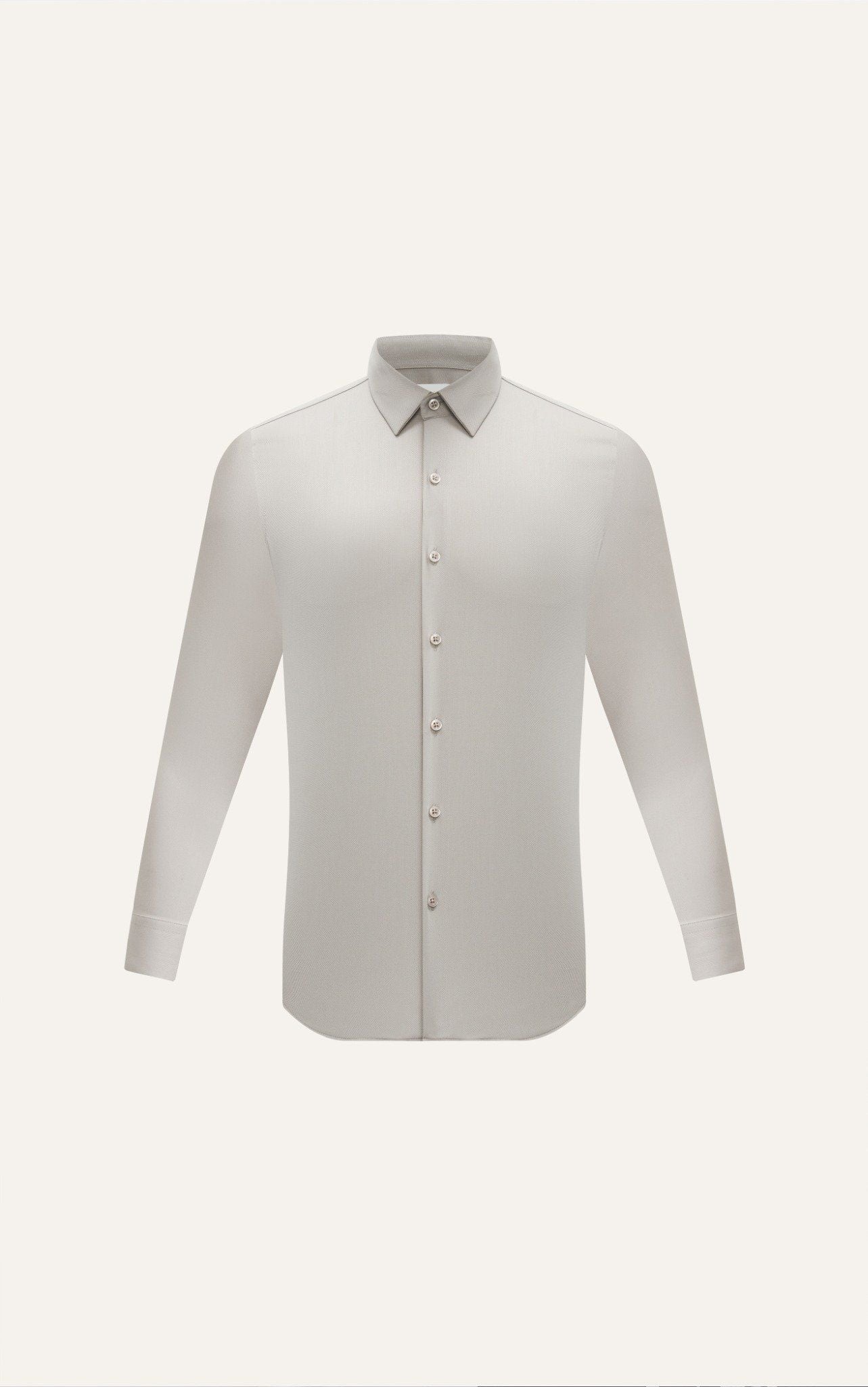  AG007 PREMIUM SLIMFIT TEXTURE SHIRT - BROWN 