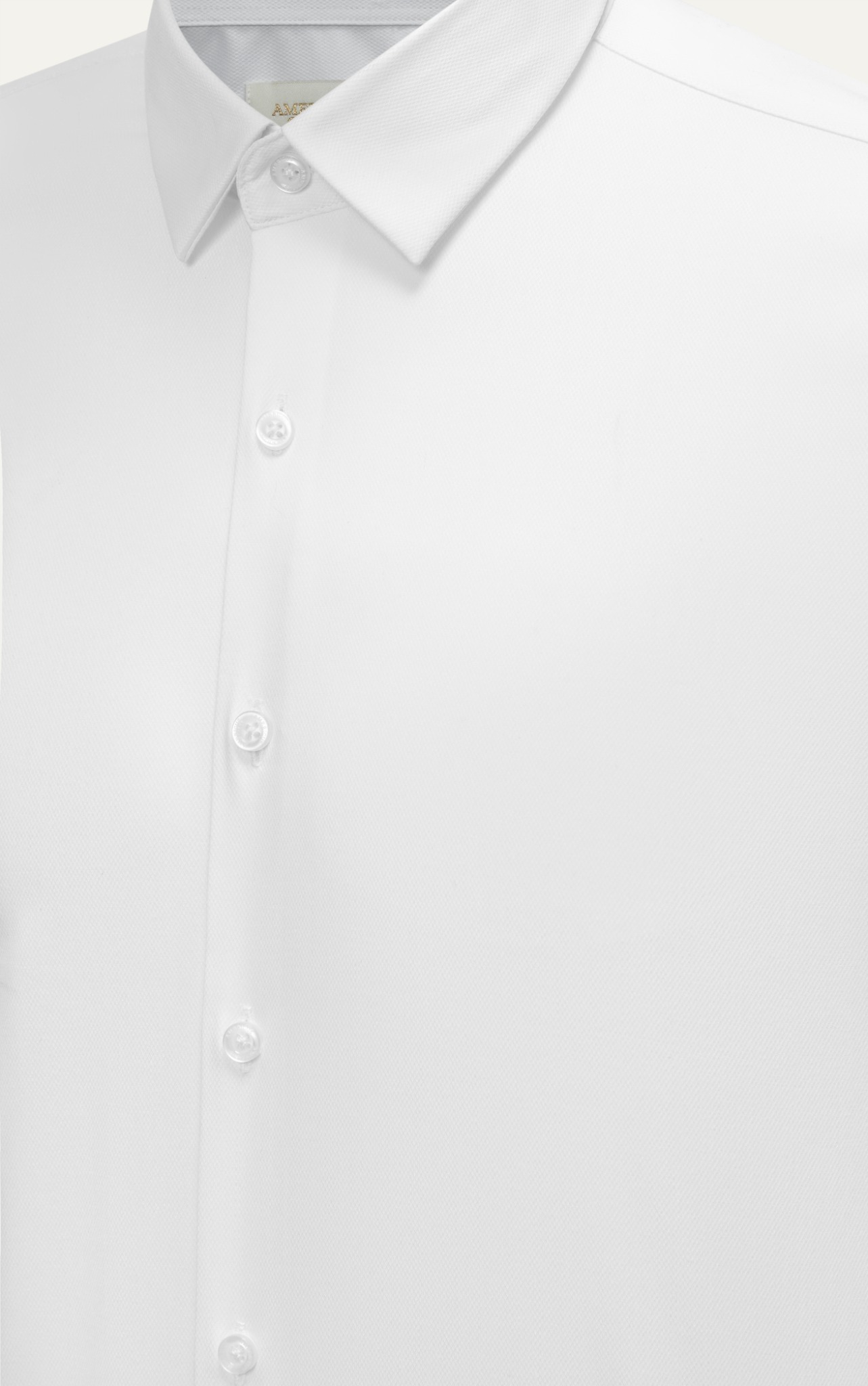 AG007 PREMIUM SLIMFIT TEXTURE SHIRT - LIGHT WHITE