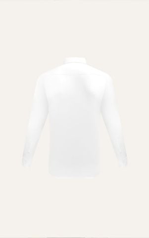 AG007 PREMIUM SLIMFIT TEXTURE SHIRT - LIGHT WHITE