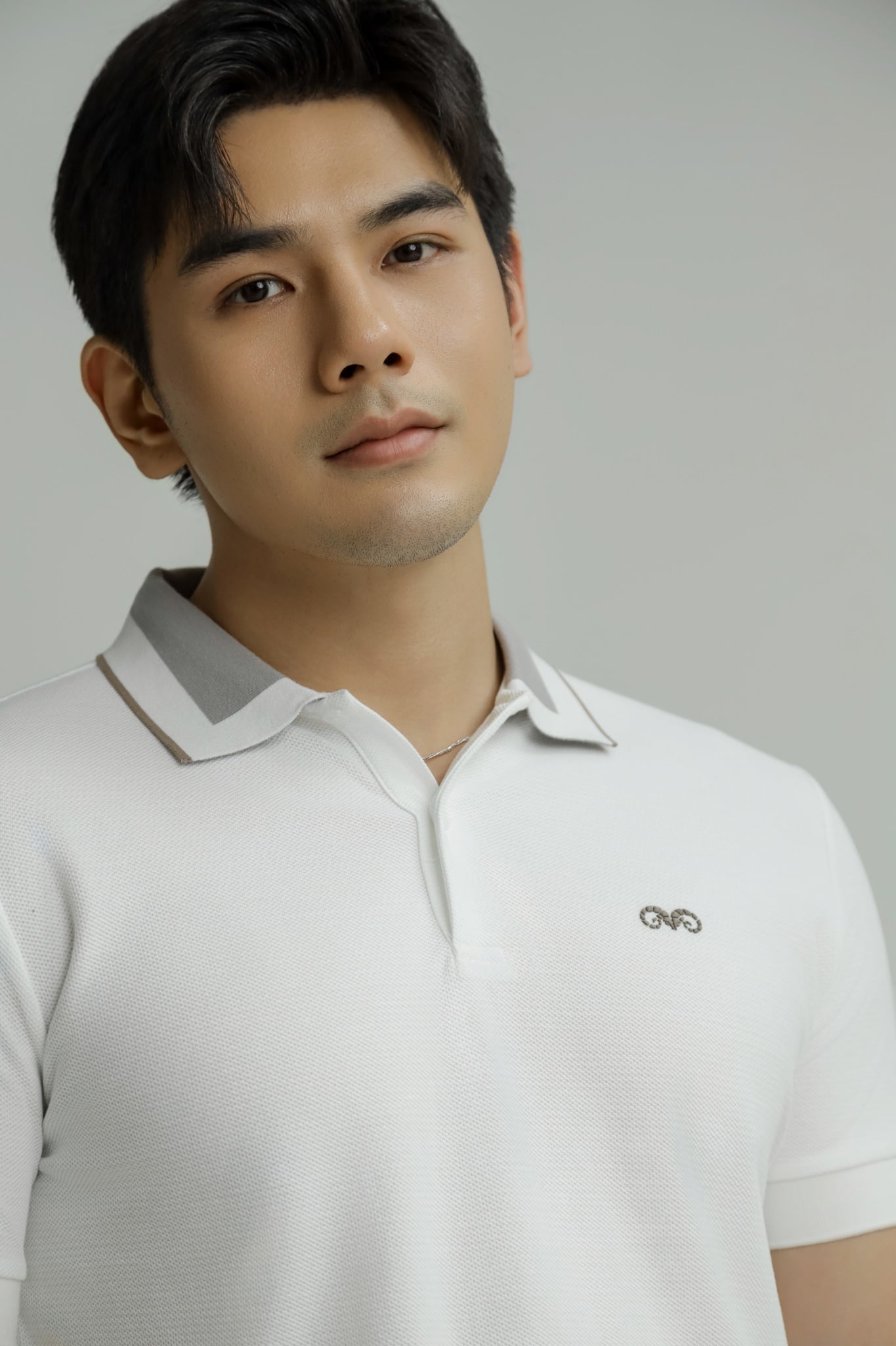 AG98 PREMIUM SLIMFIT POLO - WHITE