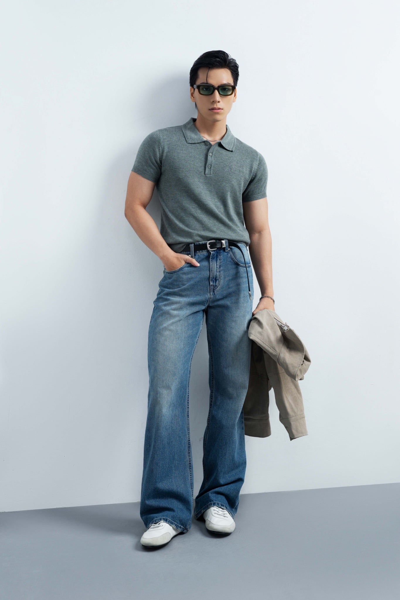 Y01 FACTORY LOOSE FIT JEANS - DARK BLUE