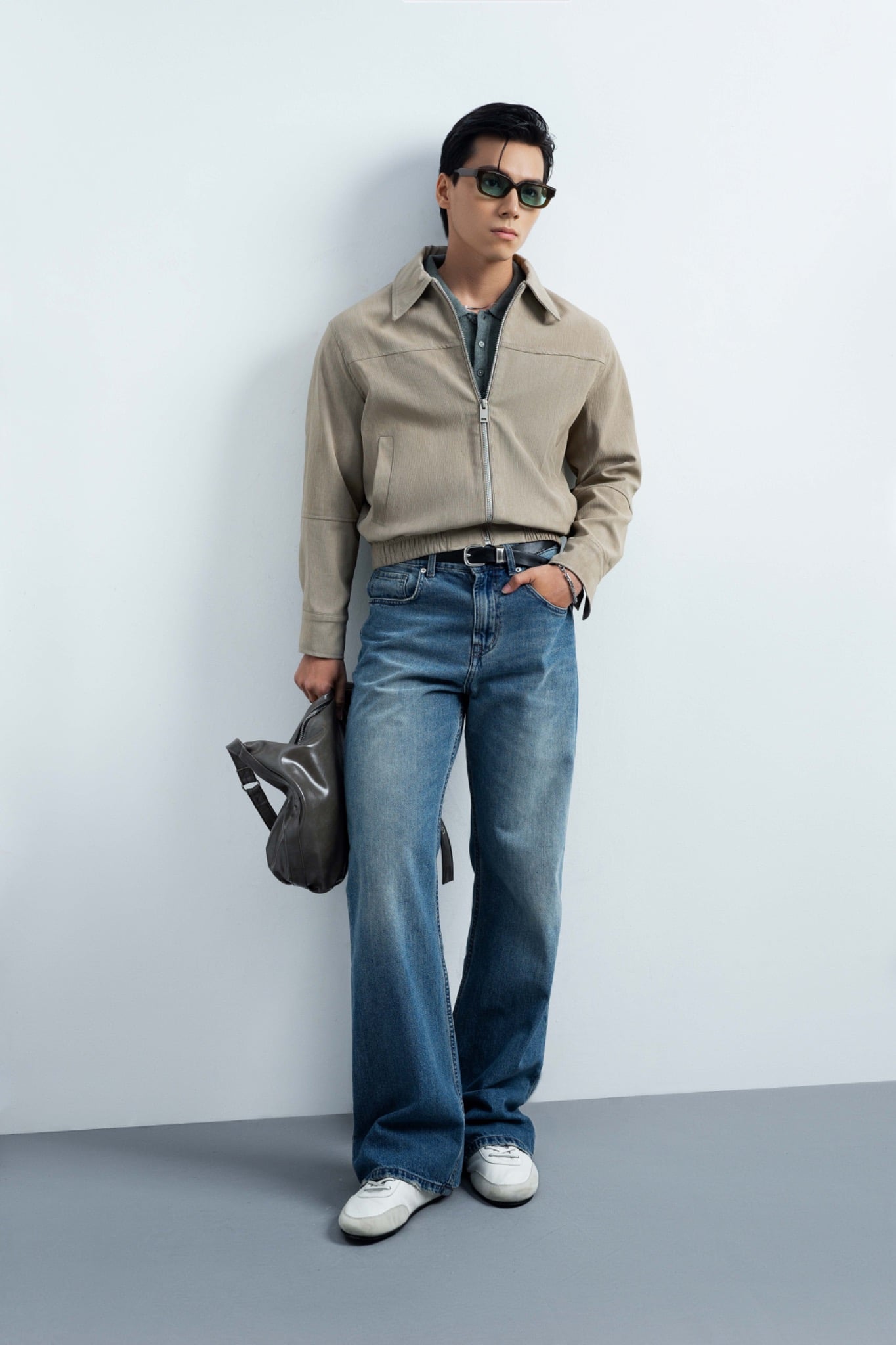 Y01 FACTORY LOOSE FIT JEANS - DARK BLUE