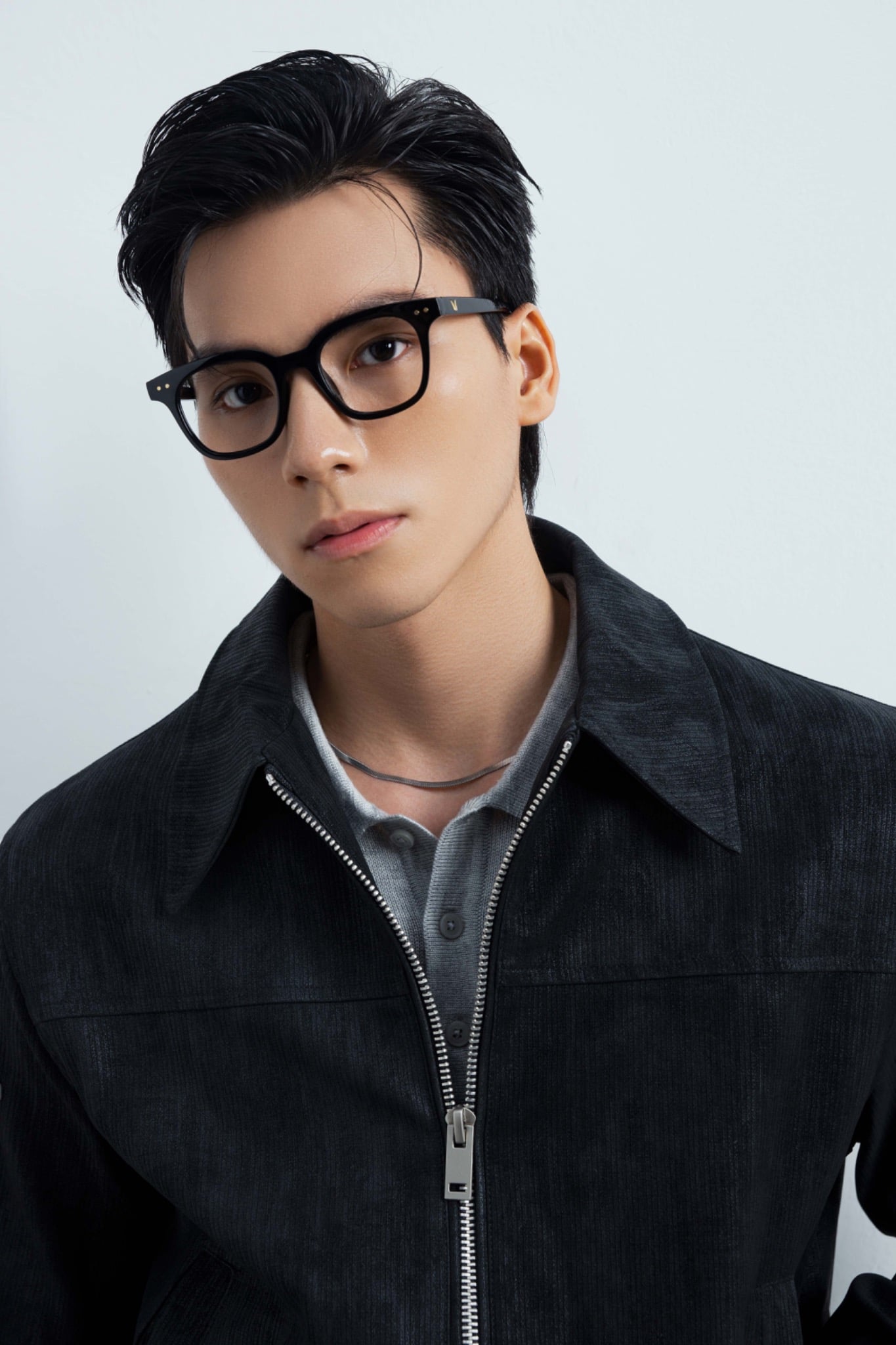 AG264 PREMIUM LEATHER JACKET - BLACK